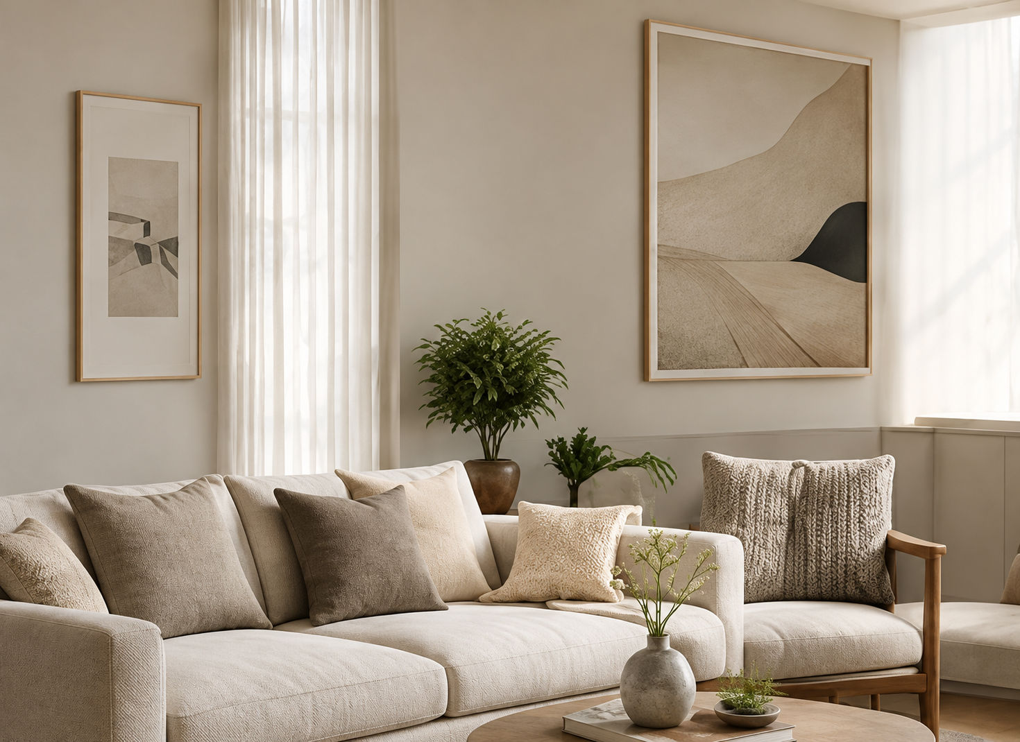 Warm living room concept